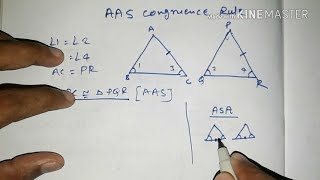 AAS CONGRUENCE RULE  GEOMETRY CLASS 9TH  HINDI [upl. by Goodden683]