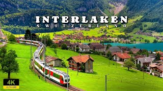 Experience The Beauty Of Interlaken Switzerland In Stunning 4k  Walking Tour [upl. by Aydne]