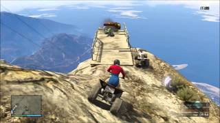 GTA V Montage Parachuting Riding Quads amp Dirt Bikes  Mount Chiliad [upl. by Mikol]