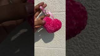 Crochet heart keychain crochettoy crochet amigurumicrochet crochetdoll [upl. by Aerdma]