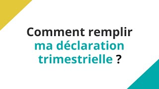 Comment remplir sa déclaration trimestrielle PPARSA [upl. by Hgielrebma]