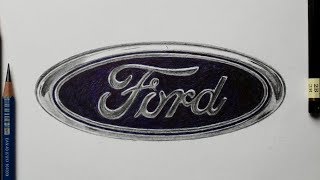 COMO DESENHAR O LOGOTIPO DA FORD [upl. by Amhser925]