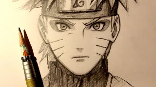 ASMR  Pencil Drawing 167  Naruto Uzumaki  Sage Mode Request [upl. by Maritsa]