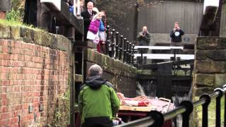 Local MPs comment on HS2 at the launch of Santa Cruises at Tapton Lock [upl. by Georg]