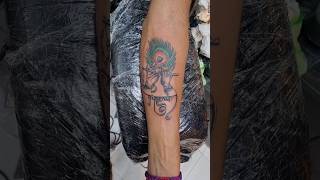 Radhe Krishna Mor Pankh Tattoo Kaisa laga hai 🙏🚩🛕morpankhkrishna radhekrishnastatus tattoart [upl. by Erund]