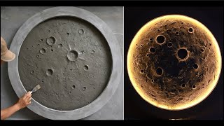 Making your own moon is very easy with cement [upl. by Annaehs]