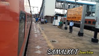 Tirumala ExpressSkippings at 130kmphArrival at Samalkot JunctionEcoRailMania [upl. by Palgrave]