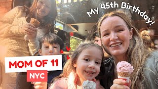 Mom of 11 NYC  My 45th birthday Etsy pop up amp Ice cream in West Village [upl. by Sprague579]