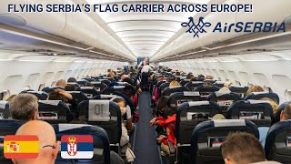 REVIEW  Air Serbia  Barcelona BCN  Belgrade BEG  Airbus A320200  Economy [upl. by Breen]