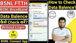 How to Check Bsnl FTTH Data Balance  Bsnl Ftth  Bsnl Broadband  Bsnl ftth data usage check  Bsnl [upl. by Seidnac]