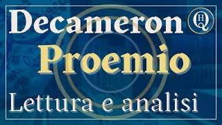 Letteratura italiana 23 Il Proemio del Decameron [upl. by Homovec]