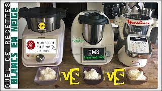 DUEL DE RECETTES  BLANCS EN NEIGE TM6 VS COMPANION VS MCC par Sand CookampLook [upl. by Blunt320]