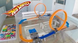 Hot Wheels Pista Sem Fim com Looping e Propulsor  Carrinho Homem de Ferro 21 [upl. by Paolina]