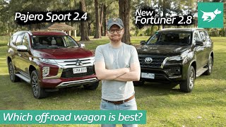 Toyota Fortuner vs Mitsubishi Pajero Sport 2021 comparison  Chasing Cars [upl. by Hibben]