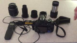 Photography with a Nikon DSLR and Celestron SLT 130 TelescopePART 1 [upl. by Nosyla]