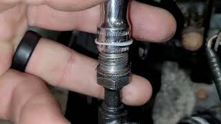 How to install these pesky Teflon seals Ford power steering line seal [upl. by Annie]