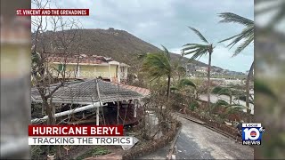 Beryl strengthens to Category 5 hurricane [upl. by Eural]