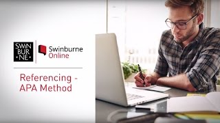 APA Referencing Guide  How To Reference  Swinburne Online [upl. by Pulchi]