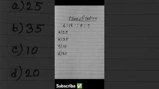 Reasoning ✨ maths numberanalogy competitivereasoning classification youtube [upl. by Kerwon]