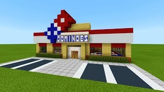 Minecraft Tutorial How To Make A Dominos Pizza Restaurant quot2019 City Tutorialquot [upl. by Nela]