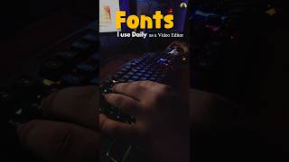 FONTS font fontpairing fontpack typography premierepro text adobepremirepro videoediting [upl. by Onailimixam]