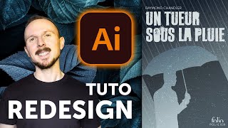 📚 Je crée une ILLUSTRATION FLAT DESIGN pour une couverture de livre avec Adobe Illustrator  Tuto [upl. by Alphonso1]