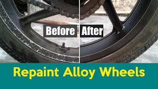 How to Paint Pulsar Alloy Wheels with Spray Cans [upl. by True]