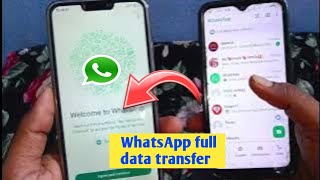 WhatsApp data transfer from Android to Android  WhatsApp transfer Android to Android [upl. by Arateehc]