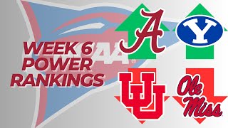 College Football Week 6 Power Rankings  2024 [upl. by Enilesoj]