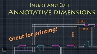 AutoCAD Basics  Annotative Dimensions must watch  very useful for printing [upl. by Notliw591]