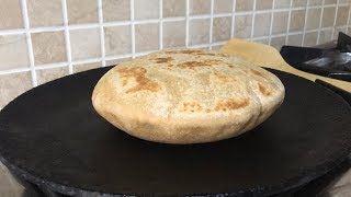 Whole Wheat Pita Bread  Pita on Stove Top  No Oven [upl. by Havard]