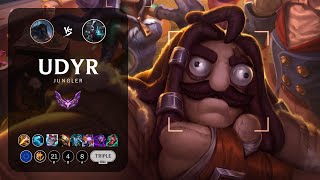 Udyr Jungle vs Ekko  EUW Master Patch 144 [upl. by Martinsen]