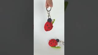 🐞🐞Keychain LADYBUG crochet  Брелок БОЖЬЯ КОРОВКА крючком🐞🐞 [upl. by Ytiak594]