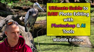 A Guide to Editing RAW Photos with Photoshop amp Ai Tools  Topaz denoise Ai  Luminar Neo  Wildlife [upl. by Ostraw]