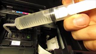 Epson WorkForce 3720 3730 3733  How to Unclog Printhead  Not Printing Color Black Error FIXED [upl. by Letti106]