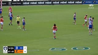 2024 VFL Round 1 Footscray v GWS Giants [upl. by Shimberg]