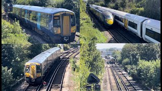 Southeastern Trains at Sittingbourne Kent 4K Video [upl. by Gnahc]