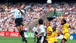 Batistuta Best Header Goals [upl. by Armanda389]