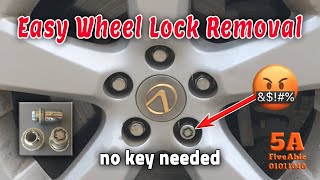 Easy McGard  Lexus  Toyota Wheel Lock Removal [upl. by Almeta]