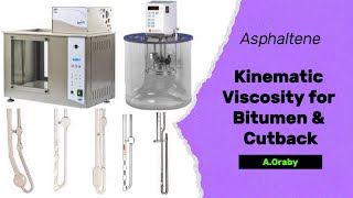 ASTM D2170 Kinematic Viscosity for Asphaltcutback اللزوجة الكينيماتيكية للبيتومين MCRC [upl. by Yaj]