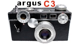 How to use Argus C3 Rangefinder Film Camera [upl. by Eidoj]