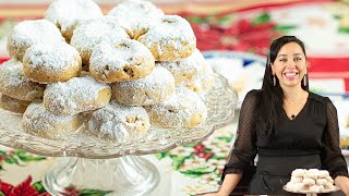 Greek Holiday Cookies that MELTin Your Mouth Kourabiedes [upl. by Rehpotsyrhc]