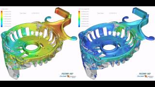 FLOW3D CAST 高圧ダイカストHPDC：充填解析filling analysis 事例 [upl. by Tibbitts]