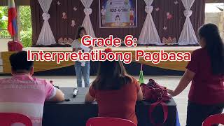 READATHON INTERPRETATIBONG PAGBASA  GRADE 6 District Level [upl. by Joacimah]