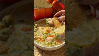 FINNISCHE LACHSSUPPE 🥣 souptember rezept [upl. by Yasnil431]