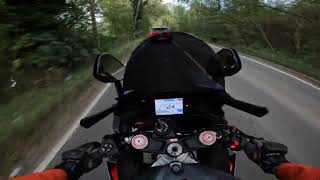 RIDING MY APRILIA RSV4 1100 PART 2 RAW SOUND [upl. by Chicky]