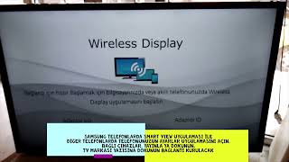 Toshiba tv kablosuz ekran yansıtma wireless display [upl. by Nations826]