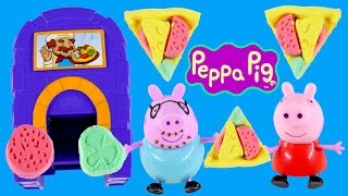 Peppa Pig Moon Dough Pan Pizza Oven Magical Pizzeria Horno de Plastilina by DCTC [upl. by Adlev]