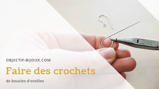 Comment faire des crochets de boucles doreilles  330 [upl. by Nwahsav]