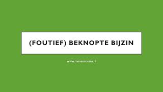 Zinsdelen foutief beknopte bijzin [upl. by Haze]